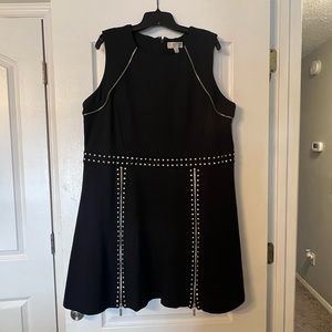 Michael Kors Pyramid Studded Dress - Black - 2X